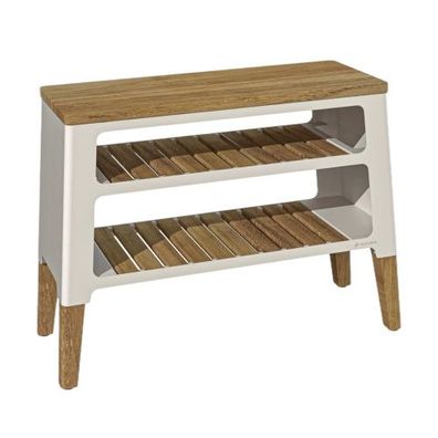 Nexo Holz Grill-Tisch / Beistelltisch Ivory Frost