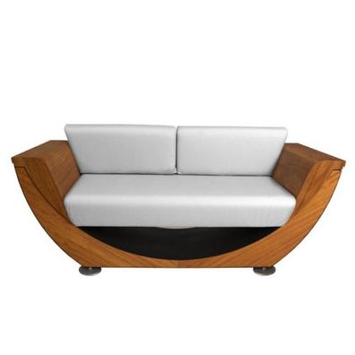 Narie Outdoor Sofa Schwarz Ice Weiß