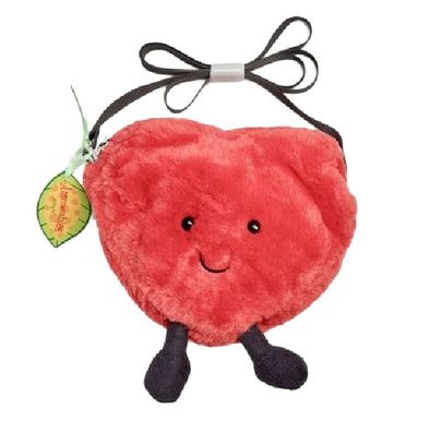 Original Jellycat Amuseables Heart Herz Umhängetasche Plüschtier Kuscheltier 15cm