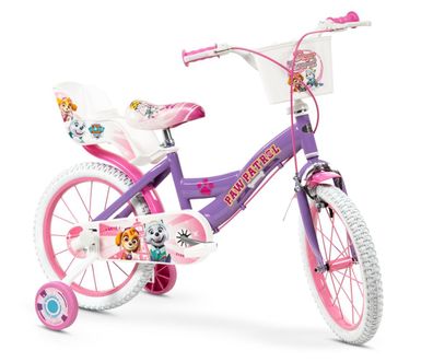 16 Zoll Kinder Mädchen Fahrrad Mädchenfahrrad Rad Bike Paw Patrol Lila