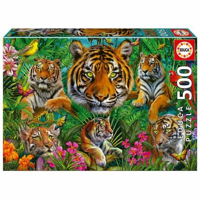 Tiger-Dschungel-Puzzle 500Stück