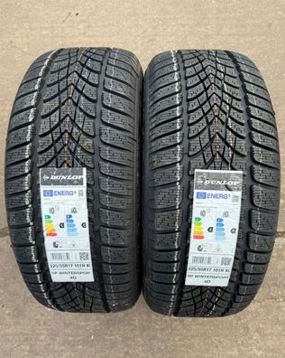 2x Winterreifen 225/55 R17 101H XL Dunlop SP Winter Sport 4D DOT25 NEU