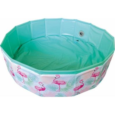 Vedes Splash & Fun Fix Pool Flamingo 80 cm, faltbar, mit Tasche