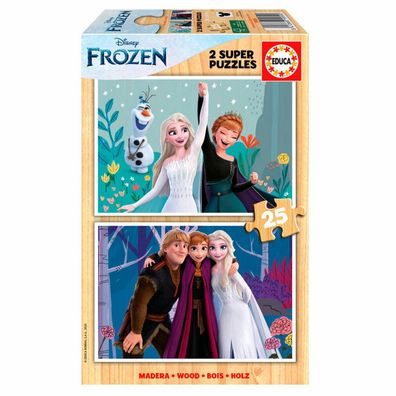 Disney Gefrorenes Holzpuzzle 2x25St