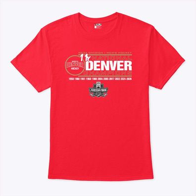 Denver Hockey National Champions T-Shirt Hoodie - Herren Damen Fan Geschenk