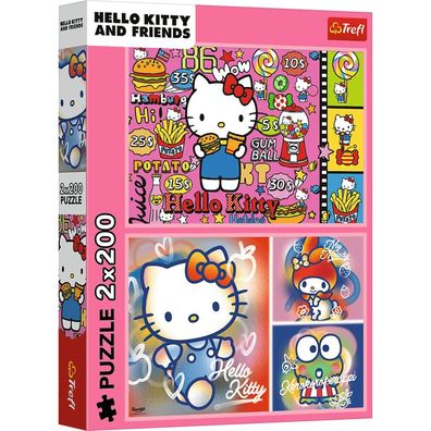 TREFL Puzzle Hello Kitty und eine Packung mit 2x200 DLKS