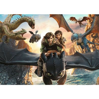 TREFL Puzzle So trainierst du deinen Drachen: Zahnlos und 200 DLs