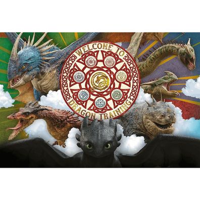 TREFL Puzzle So trainierst du deinen Drachen: Drachen mit 100 DLC-Action