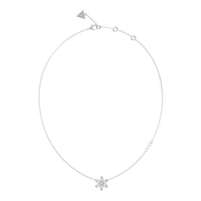 Schöne Stahlkette mit weiß r Lotusblume JUBN04146JWRHT/U