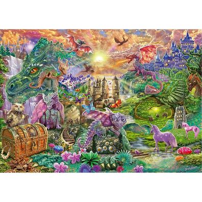 Schmidt Puzzle Verzaubertes Drachenreich 1000 Teile
