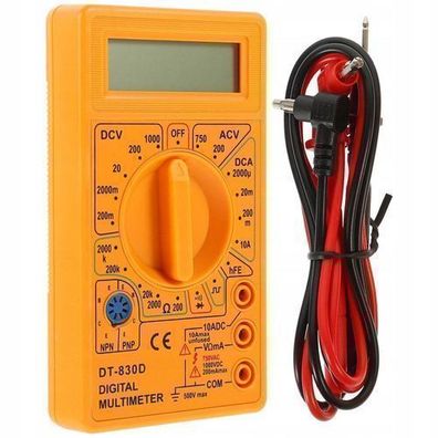 Rosfix Digital Multimeter DT-830D – LCD Anzeige | AC/DC, 10A, 1000V, HFE Test