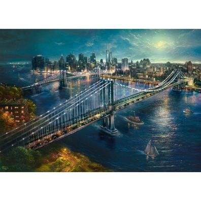 Schmidt Spiele Mond über Manhatten, Puzzle Thomas Kinkade 2.000 Teile