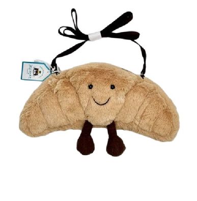 Original Jellycat Amuseables Croissant Umhängetasche Plüschtier Kuscheltier Stofftier