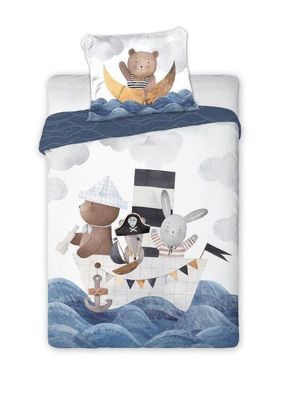 Schiff Babybettwäsche Bettwäsche 100 x 135 cm