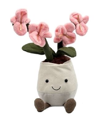 Original JellyCat Amuseables Pink Orchid Soft Plüschtier Spielzeug Kinder Kuscheltier