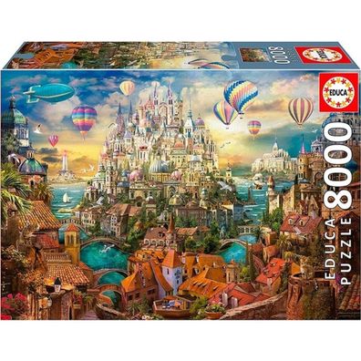 EDUCA Puzzle Stadt der Träume 8000 Teile