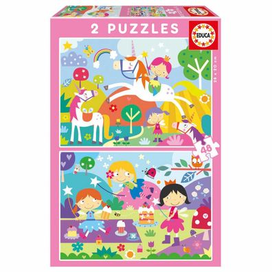 Fantasie Freunde puzzle 2x48pcs
