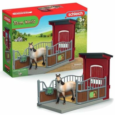 schleich® FARM WORLD 42724 Ponybox mit Mustang Stute