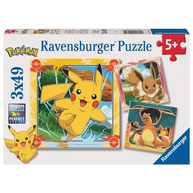 Ravensburger Kinderpuzzle PokÃ #169; on (3x 49 Teile)