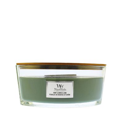 Woodwick Mint Leaves & Oak Candle