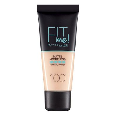 Maybelline New York Fit Me Matte + Poreless Liquide Foundation 100 Warm Ivory 30ml