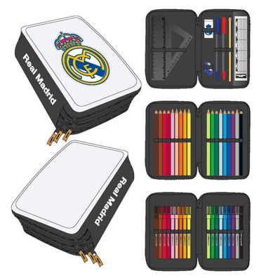 Dreifaches Federmäppchen Real Madrid