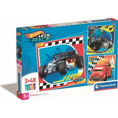 Hot Wheels Puzzle 3x48Stück