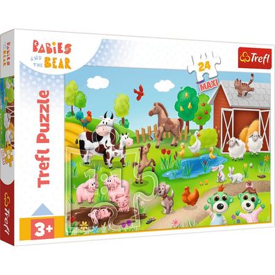 Puzzle 24 Maxi - Little Ones and Animals - Trefl 14372