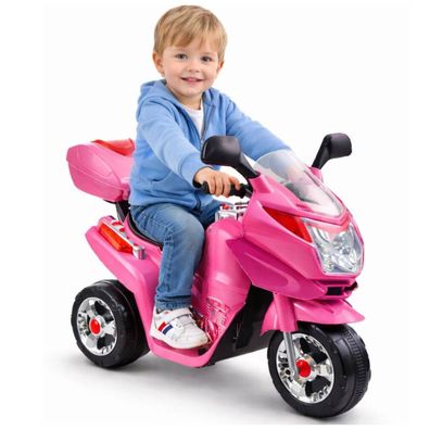 Elektromotorrad für Kinder HC8051 Rosa Felgen Motorrad Melodien