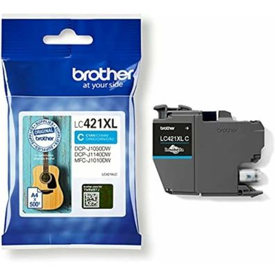 Brother Ink Cart. LC-421XLC DCP-J1050DW, J1140DW, FC-J1010D W cyan LC421XLC
