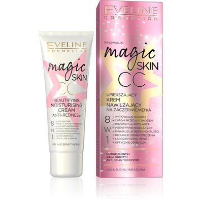 Eveline Magic Haut CC aufbauende Feuchtigkeitscreme für Rötungen 8in1 50ml