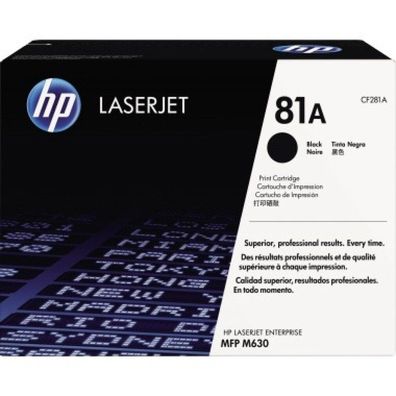 HP HP Cartridge No 81A HP81A HP 81A Black Schwarz (CF281A)