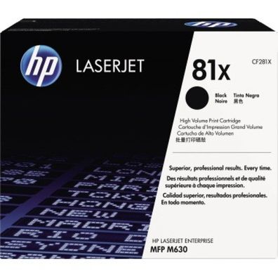 HP HP Cartridge No 81X HP81X HP 81X Black Schwarz (CF281X)