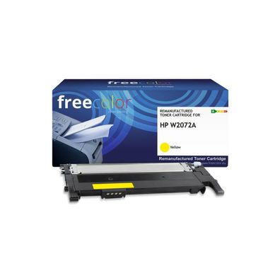 Freecolor Toner HP W2072A yellow mit chip 1000p kompatibel