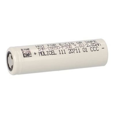 Molicel INR18650-P30B – 18650 Li-Ion 3,6 V, 3000 mAh, 30 A (Flat Top, ungeschützt)