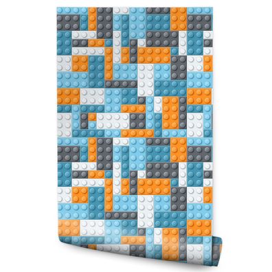 10m VLIES TAPETE Rolle Kinderzimmer Junge Blöcke Spaß Spielen XXL 2724