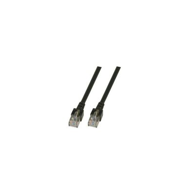 EFB RJ45 Patchkabel SF/UTP, Cat.5e, PVC, CCA, 7,5m, schwarz