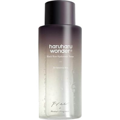 HaruHaru Wonder Black Rice Hyaluron-Toner ohne Alkohol und Duft, 150 ml