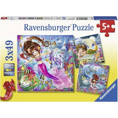 Ravensburger Puzzle Magische Meerjungfrauen 3x49 Teile