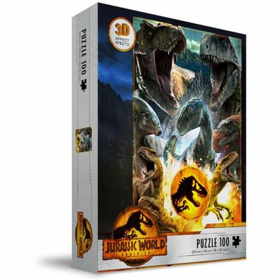 Jurassic World Dinosaurier 3D Puzzle 100Stück