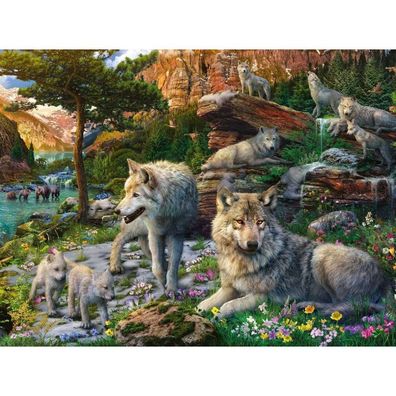 Ravensburger Puzzle Vlci na jař 1500 dílků