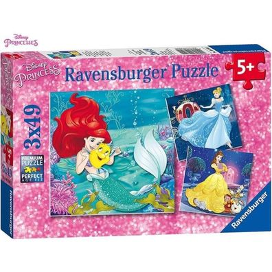 Ravensburger Puzzle Disney Prinzessinnen: Das Abenteuer 3x49 Teile