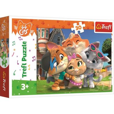 TREFL Puzzle 44 Katzen: Freundschaft 30 Teile