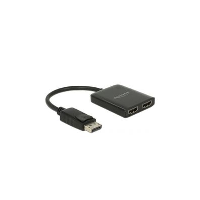 Delock DELOCK DisplayPort 1.4 Splitter 1 x DisplayPort zu 2 x HDMI