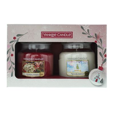 Yankee Candle Geschenkset Glas 2tlg/Weihnachtsgeschenkset 2022 2x 411g