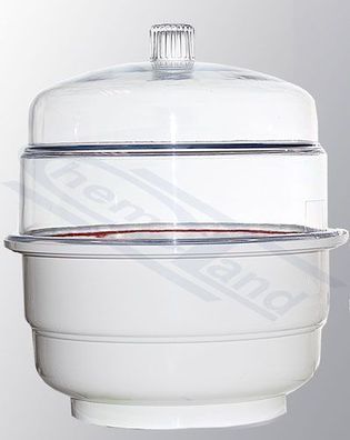 200 mm Exsikkator aus Polypropylen und Polycarbonat ohne Rohr