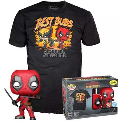 Set figure POP & Tee Marvel Deadpool & Wolverine S