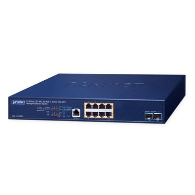 Planet 8-Port PoE+ Managed Switch MGS-6311-8P2X
