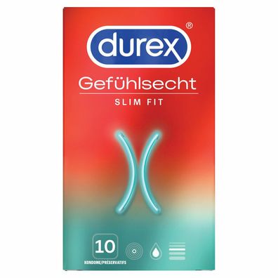 Durex Gefühlsecht Slim Fit 10
