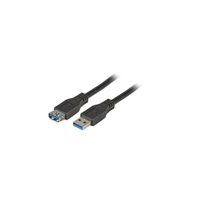 EFB USB3.0 Verlängerungskabel A-A St-Bu 5,0m schwarz, Premiu